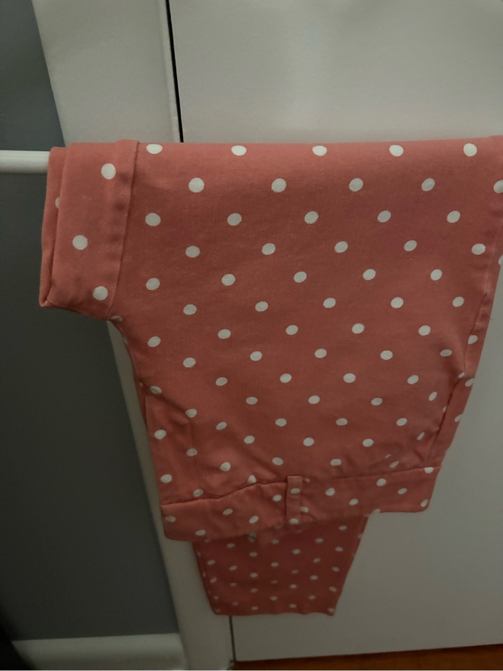 Coral Polka Dot Slacks